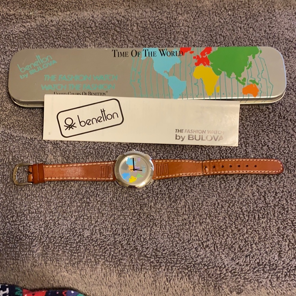 Vintage Benetton By Bulova Watch